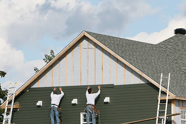 Professional Emergency Siding Repair technician working in Drewryville, VA